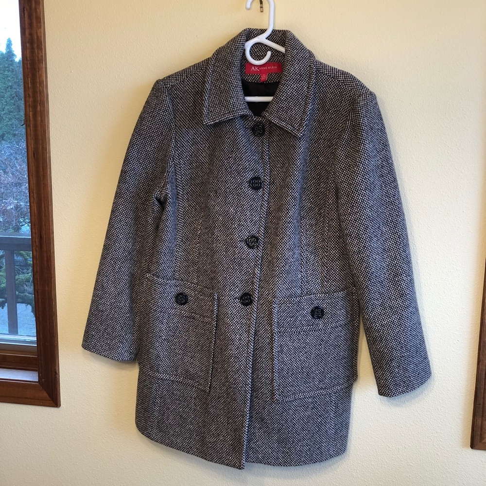 ANNE KLEIN TWEED COAT MACY’S